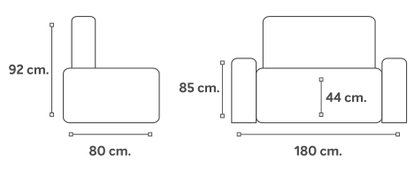 FLORE DAY BED MEASUREMENTS